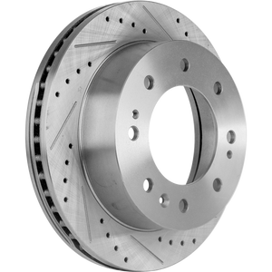 SILVERADO 2500 HD/SILVERADO 3500 HD/SIERRA 2500 HD/SIERRA 3500 HD 11-23 FRONT BRAKE DISC RH=LH, Cross-drilled and Slotted