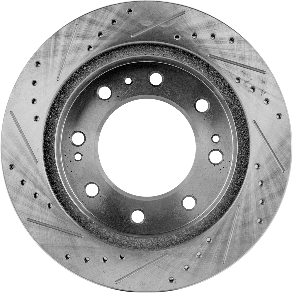 SILVERADO 2500 HD/SILVERADO 3500 HD/SIERRA 2500 HD/SIERRA 3500 HD 11-23 FRONT BRAKE DISC RH=LH, Cross-drilled and Slotted