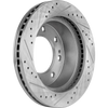 SILVERADO 2500 HD/SILVERADO 3500 HD/SIERRA 2500 HD/SIERRA 3500 HD 11-23 FRONT BRAKE DISC RH=LH, Cross-drilled and Slotted