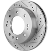 SILVERADO 2500 HD/SILVERADO 3500 HD/SIERRA 2500 HD/SIERRA 3500 HD 11-23 FRONT BRAKE DISC RH=LH, Cross-drilled and Slotted