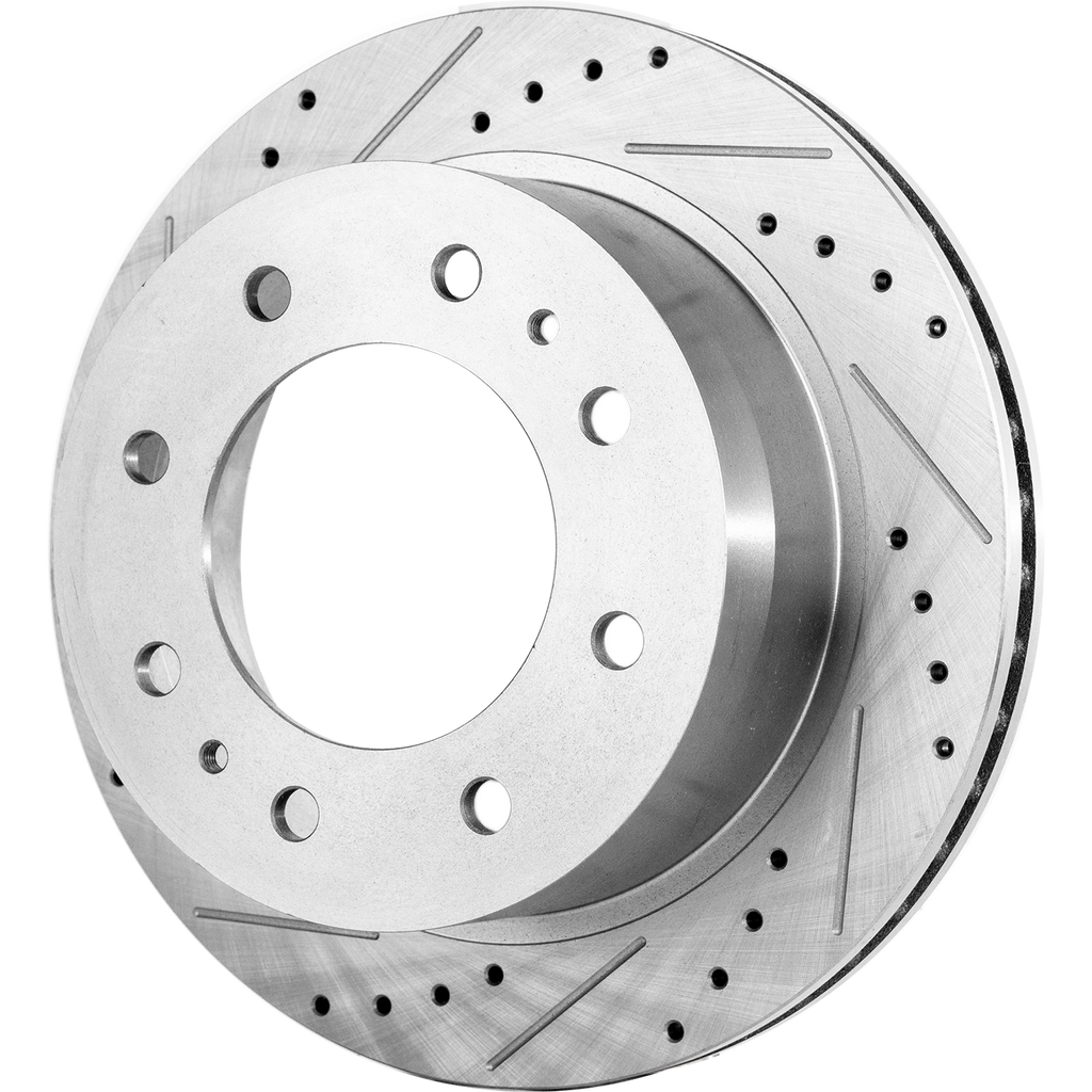 SILVERADO 2500 HD/SILVERADO 3500 HD/SIERRA 2500 HD/SIERRA 3500 HD 11-23 REAR BRAKE DISC RH=LH, Cross-drilled and Slotted