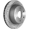 TAHOE/YUKON XL 00-06 / EXPRESS 1500 / SAVANA 1500 03-14 REAR BRAKE DISC RH=LH, Cross-drilled and Slotted