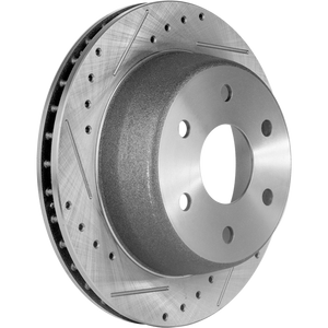 TAHOE/YUKON XL 00-06 / EXPRESS 1500 / SAVANA 1500 03-14 REAR BRAKE DISC RH=LH, Cross-drilled and Slotted