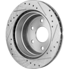 TAHOE/YUKON XL 00-06 / EXPRESS 1500 / SAVANA 1500 03-14 REAR BRAKE DISC RH=LH, Cross-drilled and Slotted