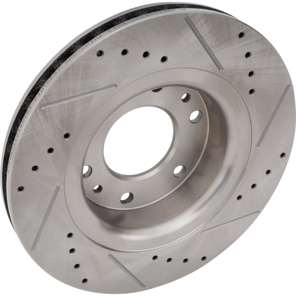 TRAILBLAZER / ENVOY 06-09 FRONT BRAKE DISC RH=LH, Cross-drilled and Slotted