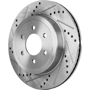 DAKOTA 03-04 FRONT BRAKE DISC RH=LH, Cross-drilled and Slotted