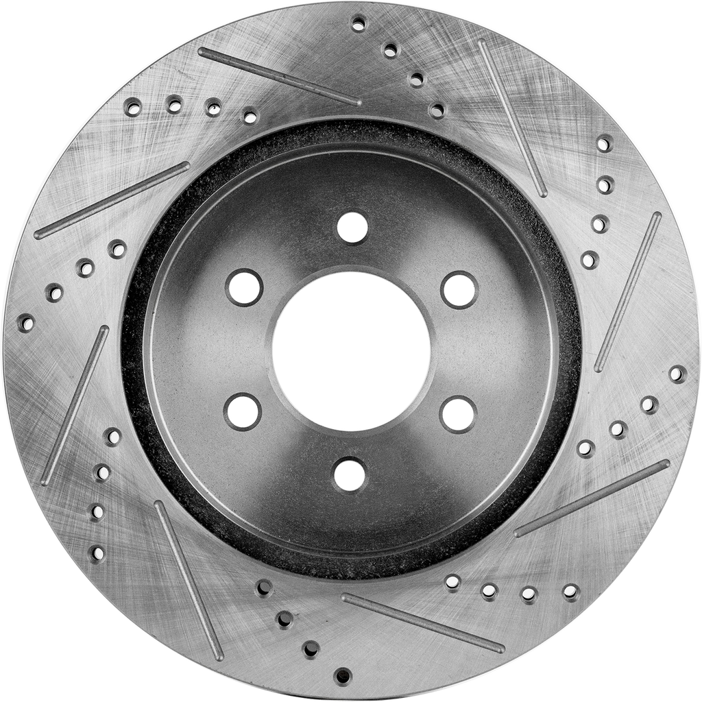 DAKOTA 03-04 FRONT BRAKE DISC RH=LH, Cross-drilled and Slotted