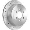 DAKOTA 03-04 REAR BRAKE DISC RH=LH, Cross-drilled and Slotted