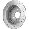 DAKOTA 03-04 REAR BRAKE DISC RH=LH, Cross-drilled and Slotted