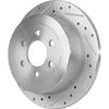 DAKOTA 03-04 REAR BRAKE DISC RH=LH, Cross-drilled and Slotted