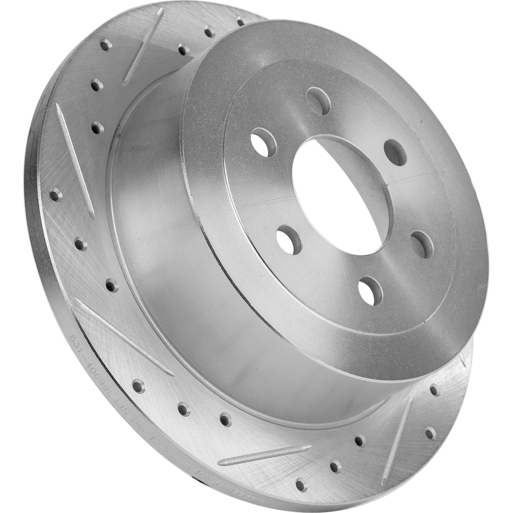 DAKOTA 03-04 REAR BRAKE DISC RH=LH, Cross-drilled and Slotted