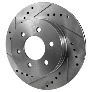 DAKOTA 97-02/DURANGO 98-02 FRONT BRAKE DISC RH=LH, Cross-drilled and Slotted