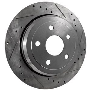 DURANGO 11-21/GRAND CHEROKEE 11-23 REAR BRAKE DISC RH=LH, Cross-drilled and Slotted