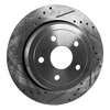 DURANGO 11-21/GRAND CHEROKEE 11-23 REAR BRAKE DISC RH=LH, Cross-drilled and Slotted