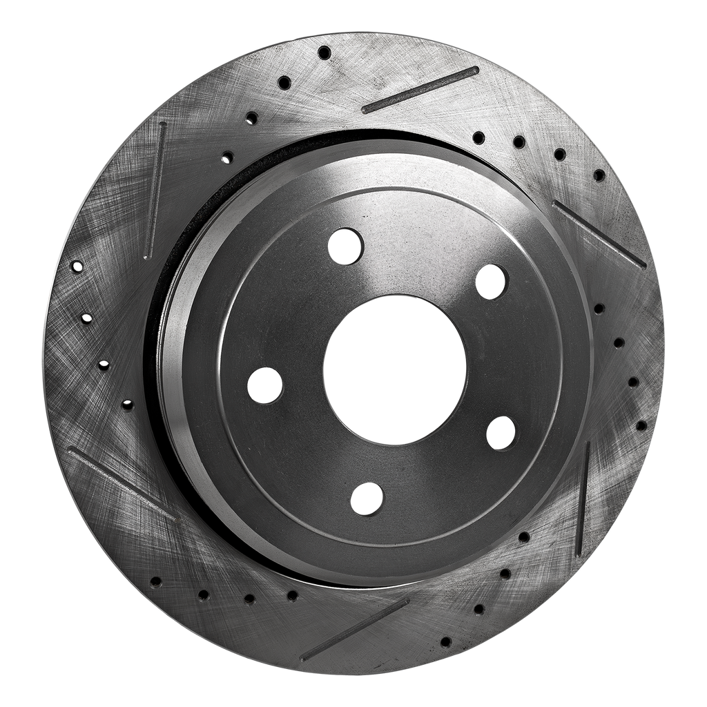 DURANGO 11-21/GRAND CHEROKEE 11-23 REAR BRAKE DISC RH=LH, Cross-drilled and Slotted