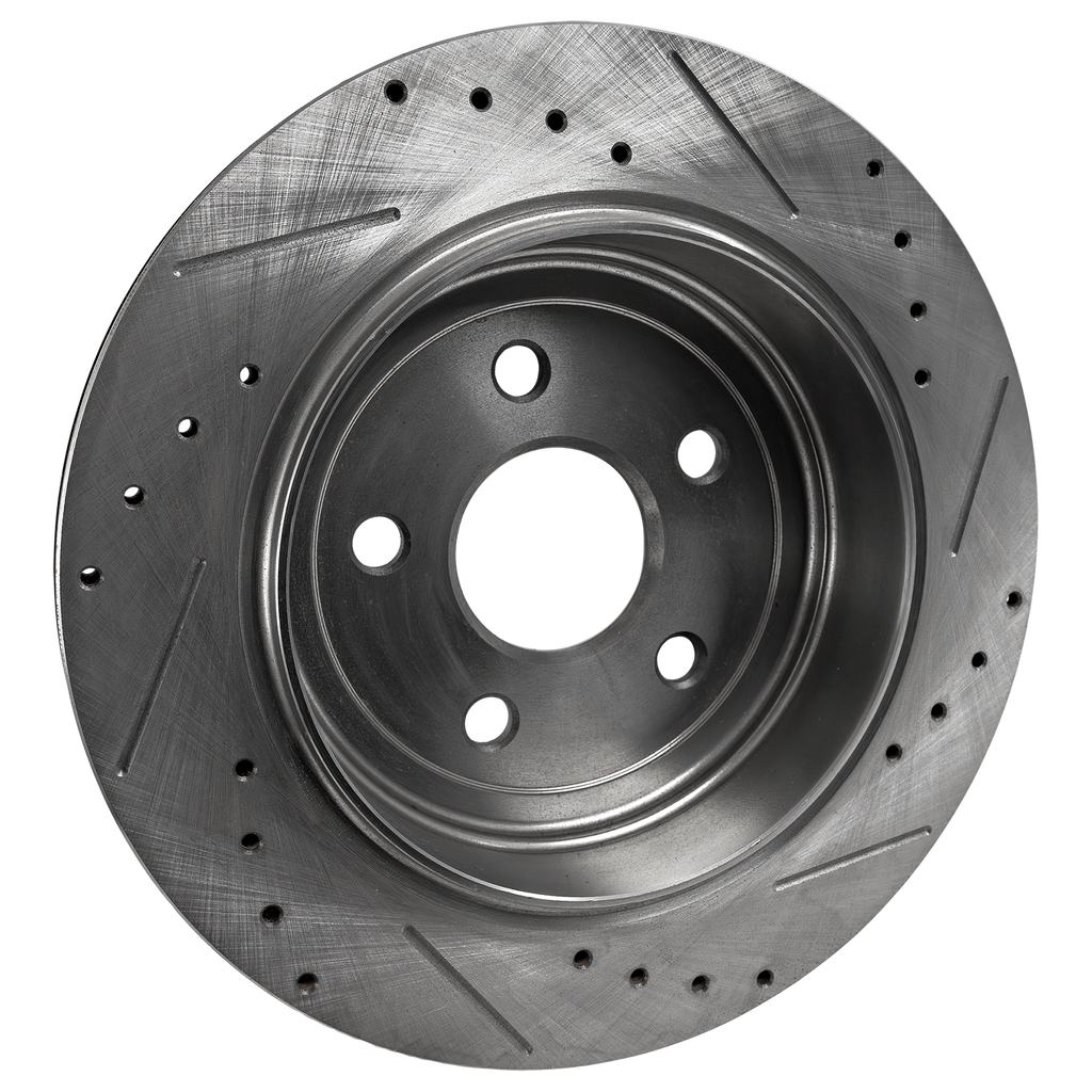 DURANGO 11-21/GRAND CHEROKEE 11-23 REAR BRAKE DISC RH=LH, Cross-drilled and Slotted