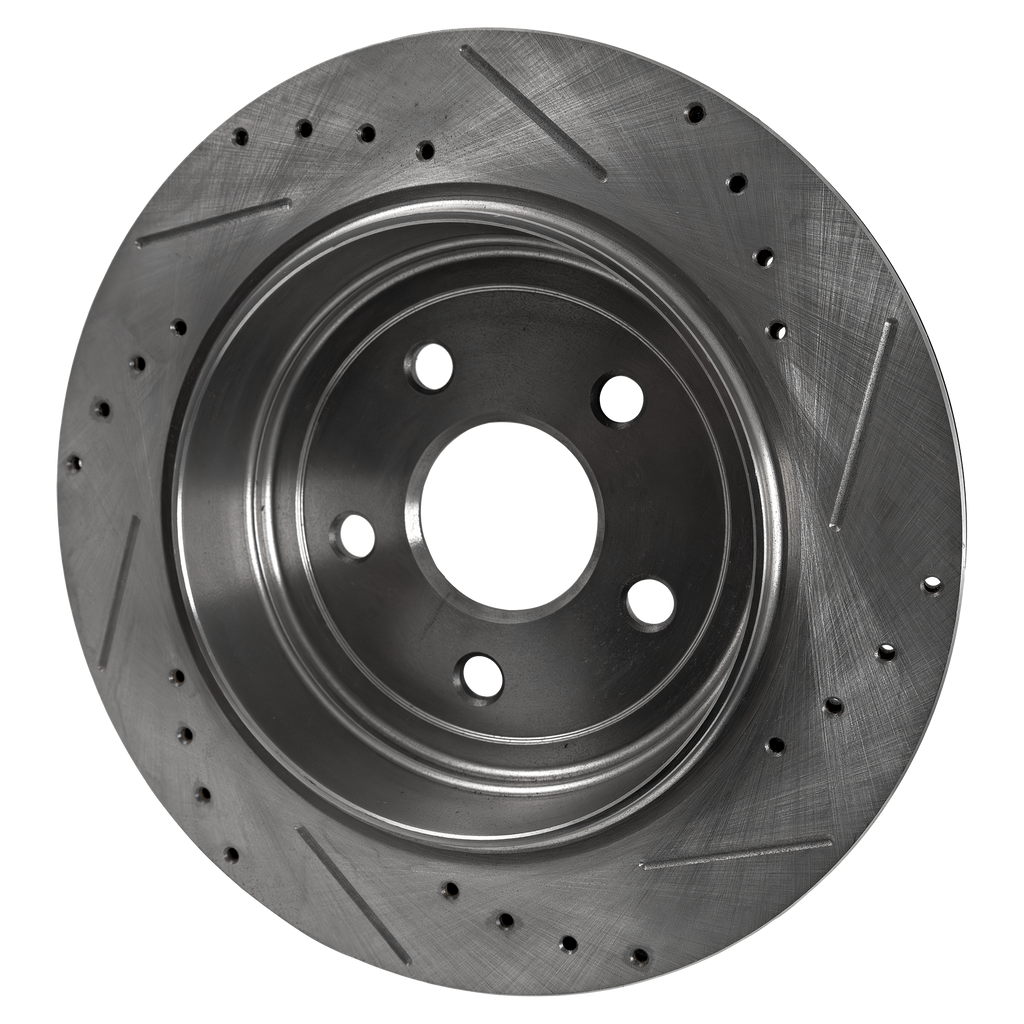 DURANGO 11-21/GRAND CHEROKEE 11-23 REAR BRAKE DISC RH=LH, Cross-drilled and Slotted