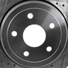 DURANGO 11-21/GRAND CHEROKEE 11-23 REAR BRAKE DISC RH=LH, Cross-drilled and Slotted