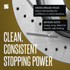 DURANGO 11-21/GRAND CHEROKEE 11-23 REAR BRAKE DISC RH=LH, Cross-drilled and Slotted