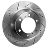 DURANGO/GRAND CHEROKEE 11-20 FRONT BRAKE DISC RH=LH, For Vehicles with 330mm Front Disc and Solid Rear Disc, Cross-drilled and Slotted