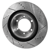 DURANGO/GRAND CHEROKEE 11-20 FRONT BRAKE DISC RH=LH, For Vehicles with 330mm Front Disc and Solid Rear Disc, Cross-drilled and Slotted