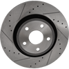 DURANGO 11-22/GRAND CHEROKEE 11-23 FRONT BRAKE DISC RH=LH, Vented Rear Disc, 350mm Front Disc, Cross-drilled and Slotted