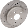 DURANGO/GRAND CHEROKEE 11-20 REAR BRAKE DISC RH=LH, For Vehicles with 330mm Front Disc and Solid Rear Disc, Cross-drilled and Slotted