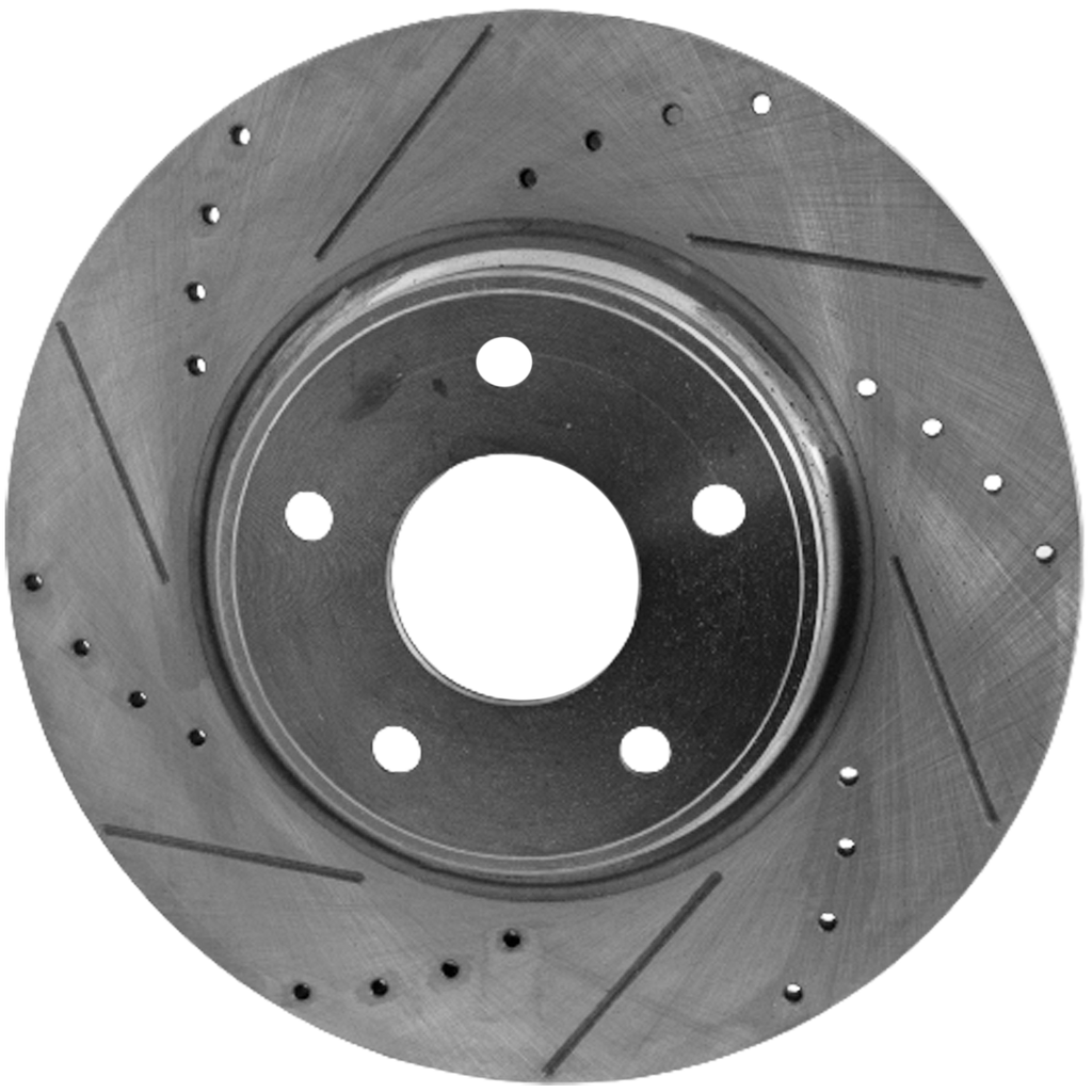 TOWN & COUNTRY 12-16/GRAND CARAVAN 12-20 REAR BRAKE DISC RH=LH, Cross-drilled and Slotted