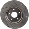 TOWN & COUNTRY 12-16/GRAND CARAVAN 12-20 REAR BRAKE DISC RH=LH, Cross-drilled and Slotted