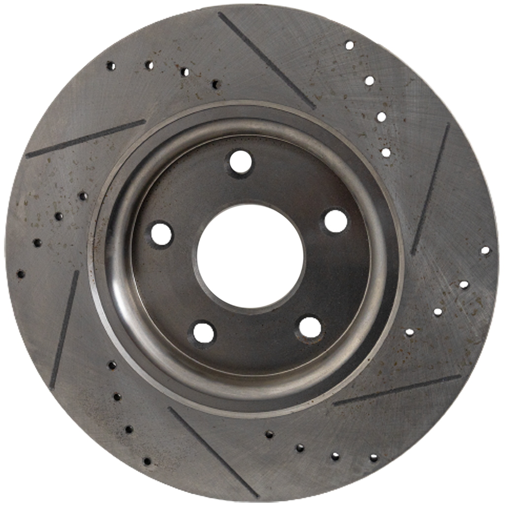 TOWN & COUNTRY 12-16/GRAND CARAVAN 12-20 REAR BRAKE DISC RH=LH, Cross-drilled and Slotted