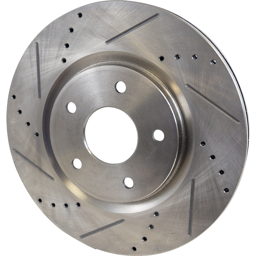 PACIFICA 17-22/TOWN & COUNTRY 12-16 FRONT BRAKE DISC RH=LH, Cross-drilled and Slotted