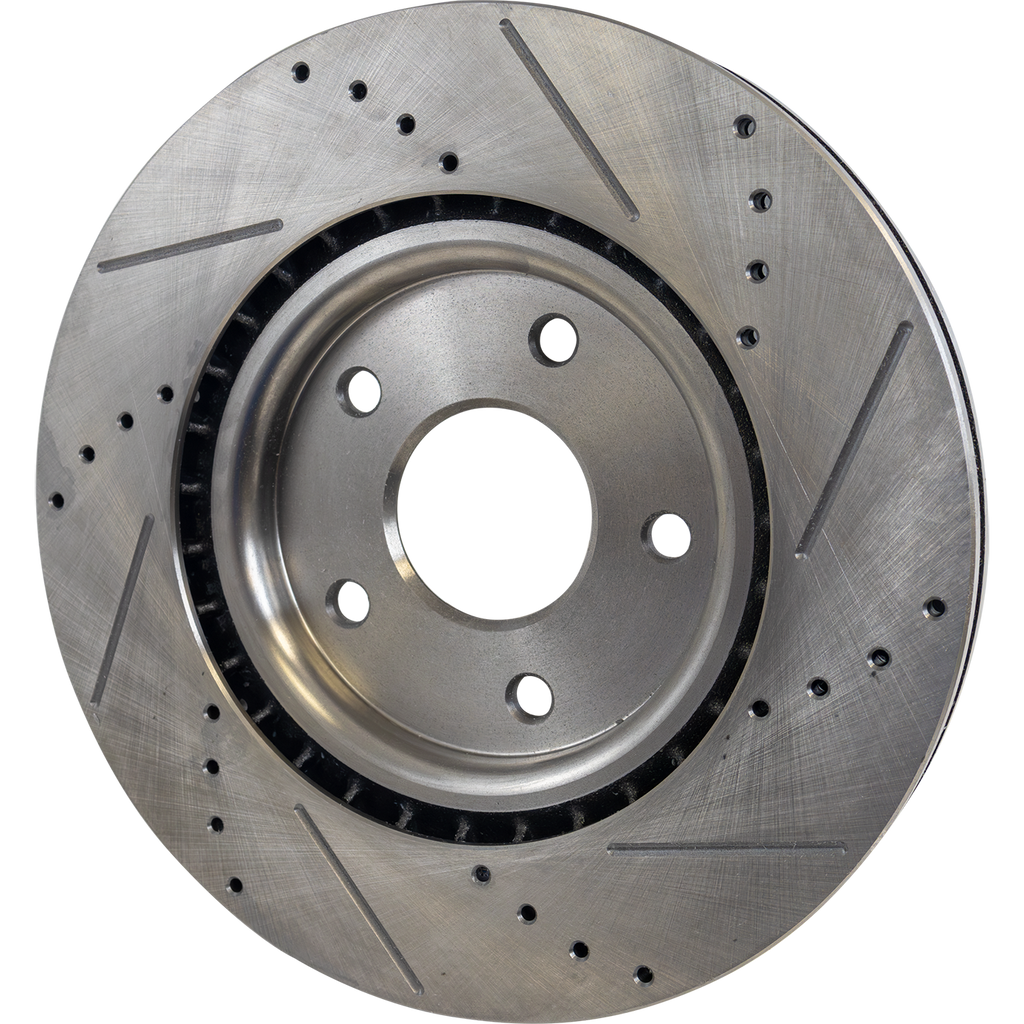 PACIFICA 17-22/TOWN & COUNTRY 12-16 FRONT BRAKE DISC RH=LH, Cross-drilled and Slotted