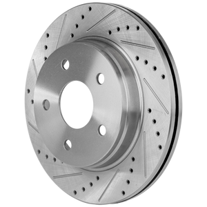 RAM 1500 P/U 02-18/DURANGO 04-09/ASPEN 07-09 FRONT BRAKE DISC RH=LH, Cross-drilled and Slotted