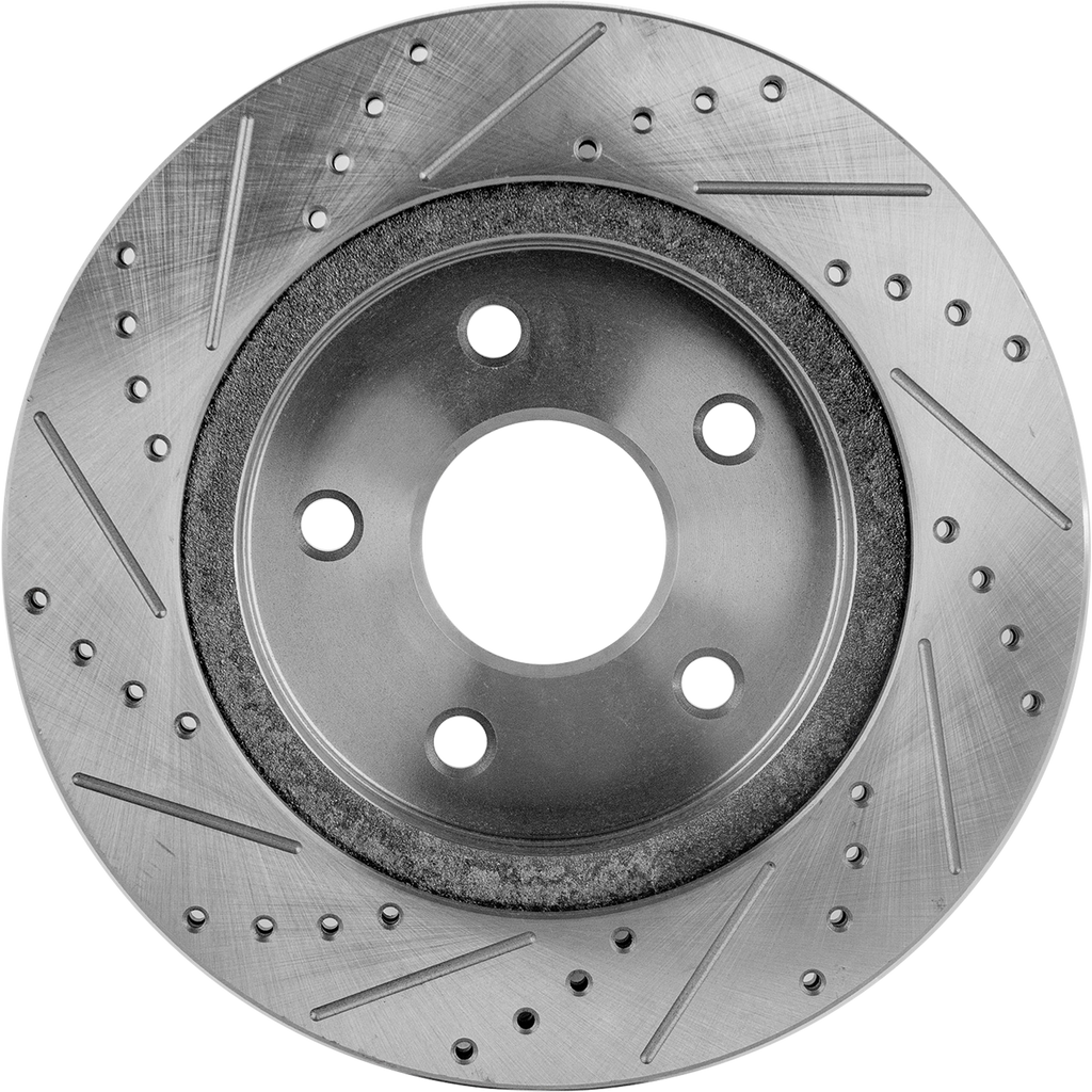 RAM 1500 P/U 02-18/DURANGO 04-09/ASPEN 07-09 FRONT BRAKE DISC RH=LH, Cross-drilled and Slotted