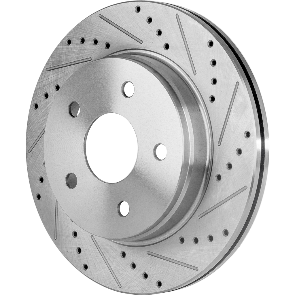 RAM 1500 P/U 02-18/DURANGO 04-09/ASPEN 07-09 FRONT BRAKE DISC RH=LH, Cross-drilled and Slotted