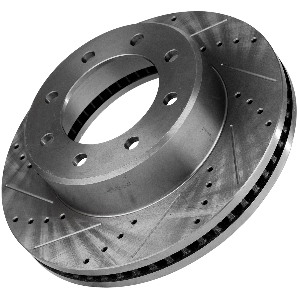 RAM 2500/3500 P/U 09-22 FRONT BRAKE DISC RH=LH, Cross-drilled and Slotted