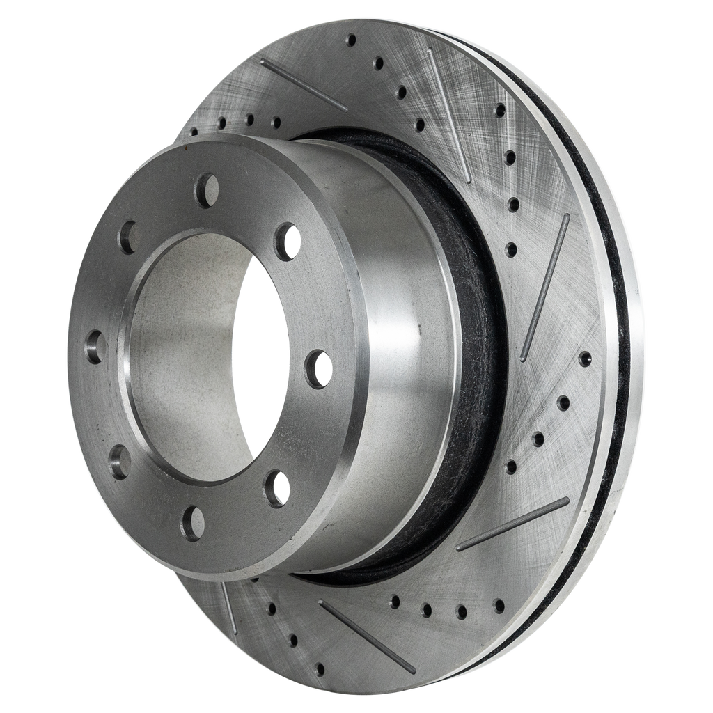 RAM 2500 P/U 09-22/RAM 3500 P/U 09-18 REAR BRAKE DISC RH=LH, Cross-drilled and Slotted