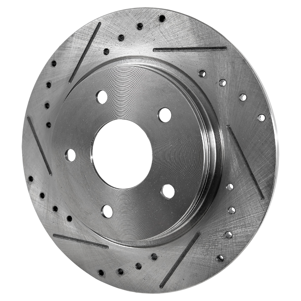 TOWN & COUNTRY/GRAND CARAVAN 08-16 REAR BRAKE DISC RH=LH, Cross-drilled and Slotted