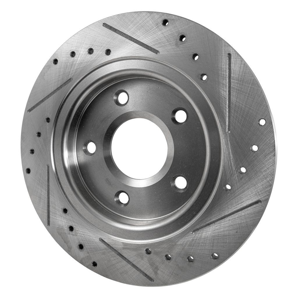 TOWN & COUNTRY/GRAND CARAVAN 08-16 REAR BRAKE DISC RH=LH, Cross-drilled and Slotted