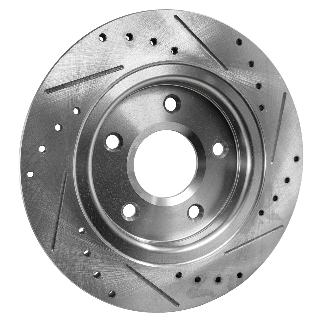 TOWN & COUNTRY/GRAND CARAVAN 08-16 REAR BRAKE DISC RH=LH, Cross-drilled and Slotted