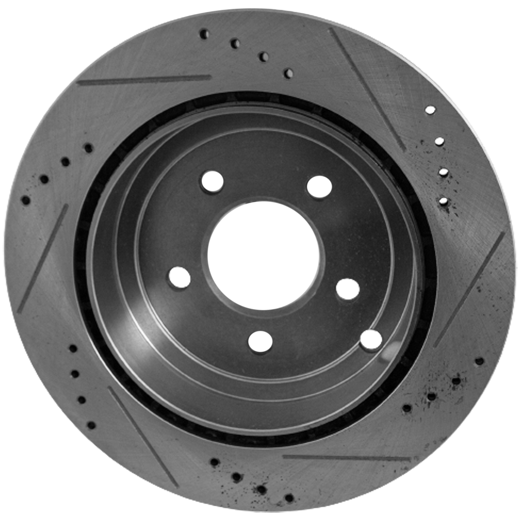 EDGE / MKX 07-10 REAR BRAKE DISC RH=LH, Cross-drilled and Slotted