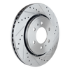 EXPEDITION/NAVIGATOR 07-20 FRONT BRAKE DISC RH=LH, Cross-drilled and Slotted