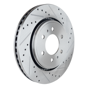 EXPEDITION/NAVIGATOR 07-20 FRONT BRAKE DISC RH=LH, Cross-drilled and Slotted