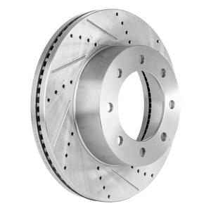 F-250/F-350 SUPER DUTY 12-21 FRONT BRAKE DISC RH=LH, Cross-drilled and Slotted