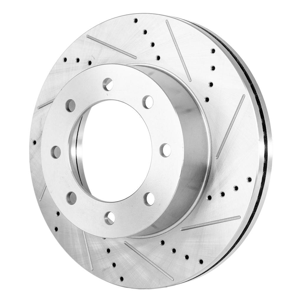 F-250/F-350 SUPER DUTY 12-21 FRONT BRAKE DISC RH=LH, Cross-drilled and Slotted