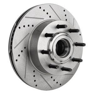 F-250/F-350 SUPER DUTY 12-21 FRONT BRAKE DISC RH=LH, RWD, Cross-drilled and Slotted