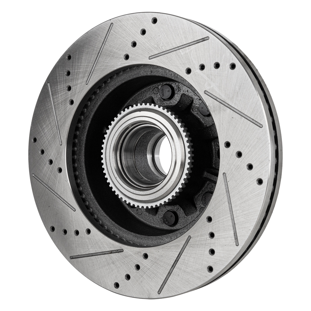 F-250/F-350 SUPER DUTY 12-21 FRONT BRAKE DISC RH=LH, RWD, Cross-drilled and Slotted