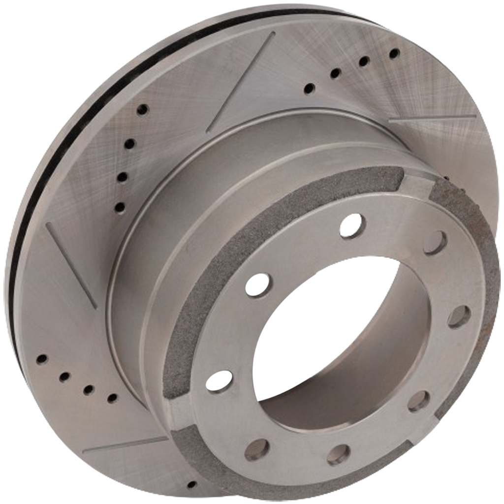 F-250/F-350 SUPER DUTY 12-23 REAR BRAKE DISC RH=LH, Cross-drilled and Slotted