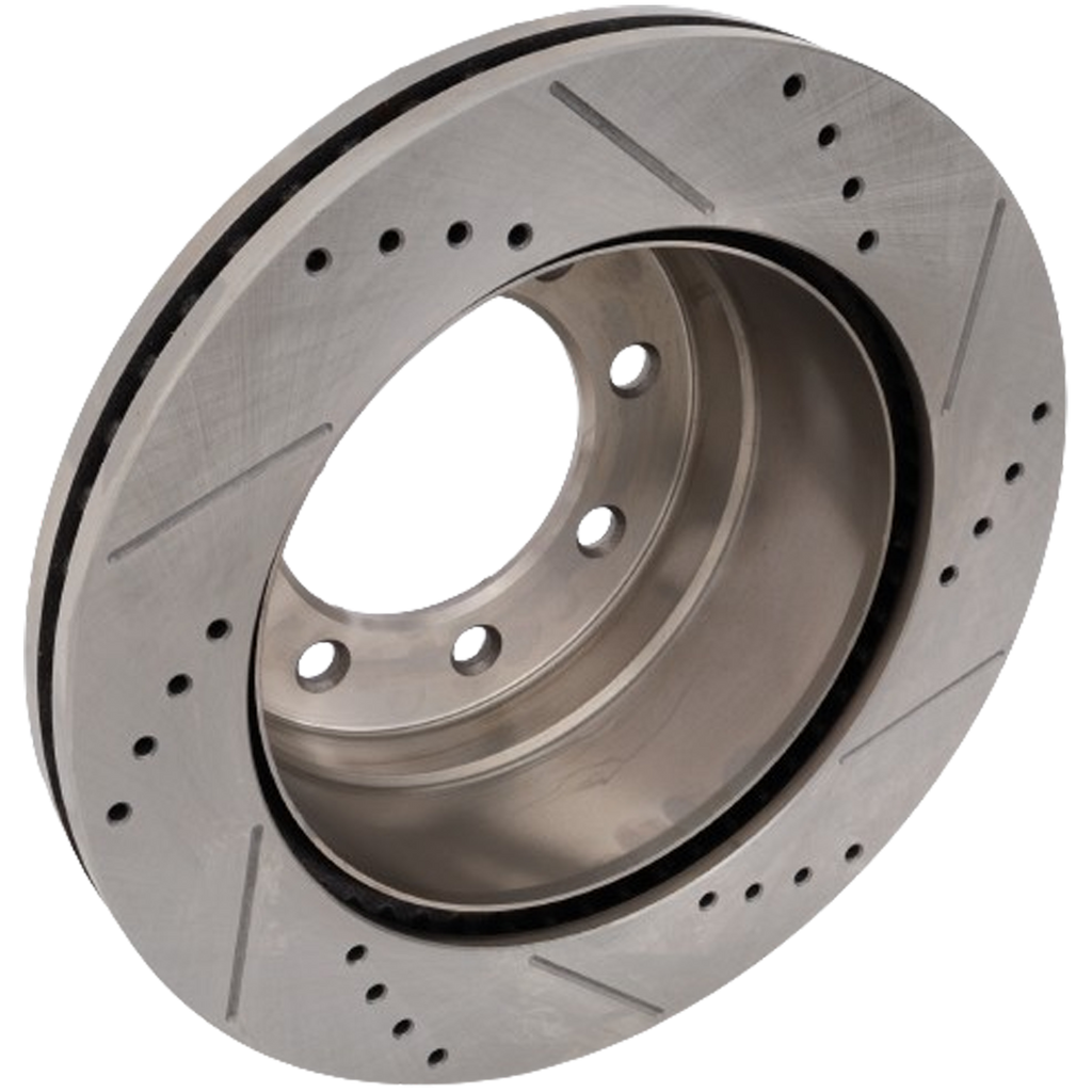 F-250/F-350 SUPER DUTY 12-23 REAR BRAKE DISC RH=LH, Cross-drilled and Slotted