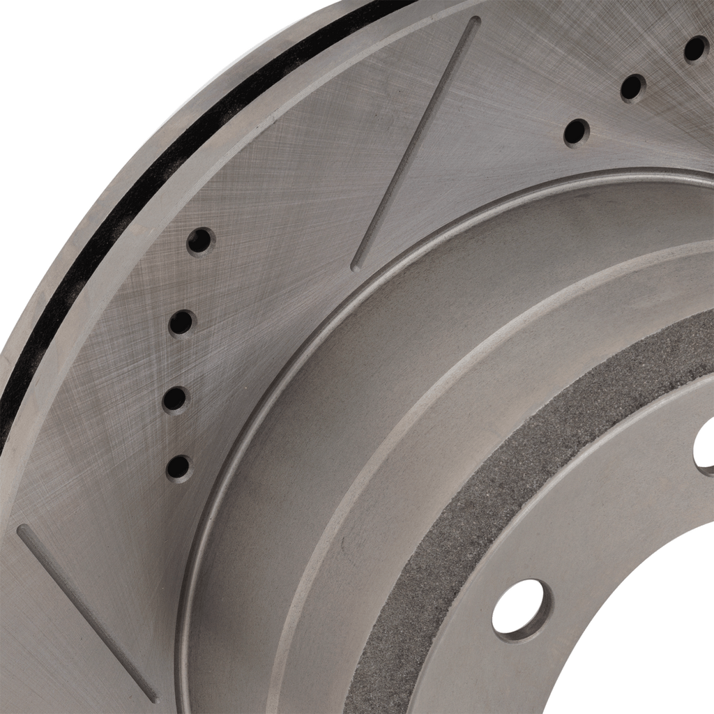 F-250/F-350 SUPER DUTY 12-23 REAR BRAKE DISC RH=LH, Cross-drilled and Slotted